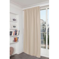 3-i-1 Lydisolerende Varmeisolerende Mørklæggende Gardin Fløjl Venise Beige MC15