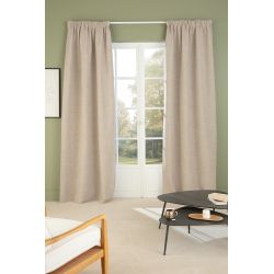Varmeisolerende 100% mørklæggende gardin Mars Beige MC632